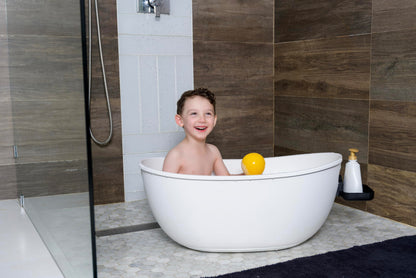 Babu Bath Luxury Baby Bathtub with Wooden Stand – 3-Stage Convertible, Ergonomic & Back-Saving Design